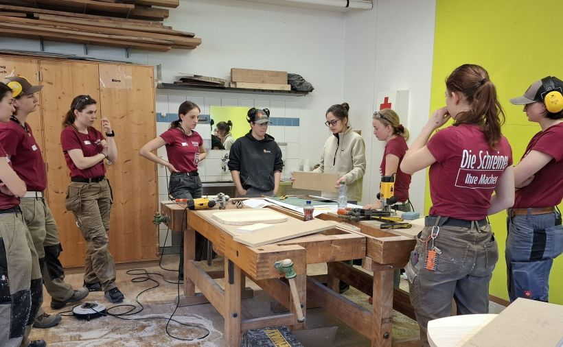 Workshop für lernende Schreinerinnen